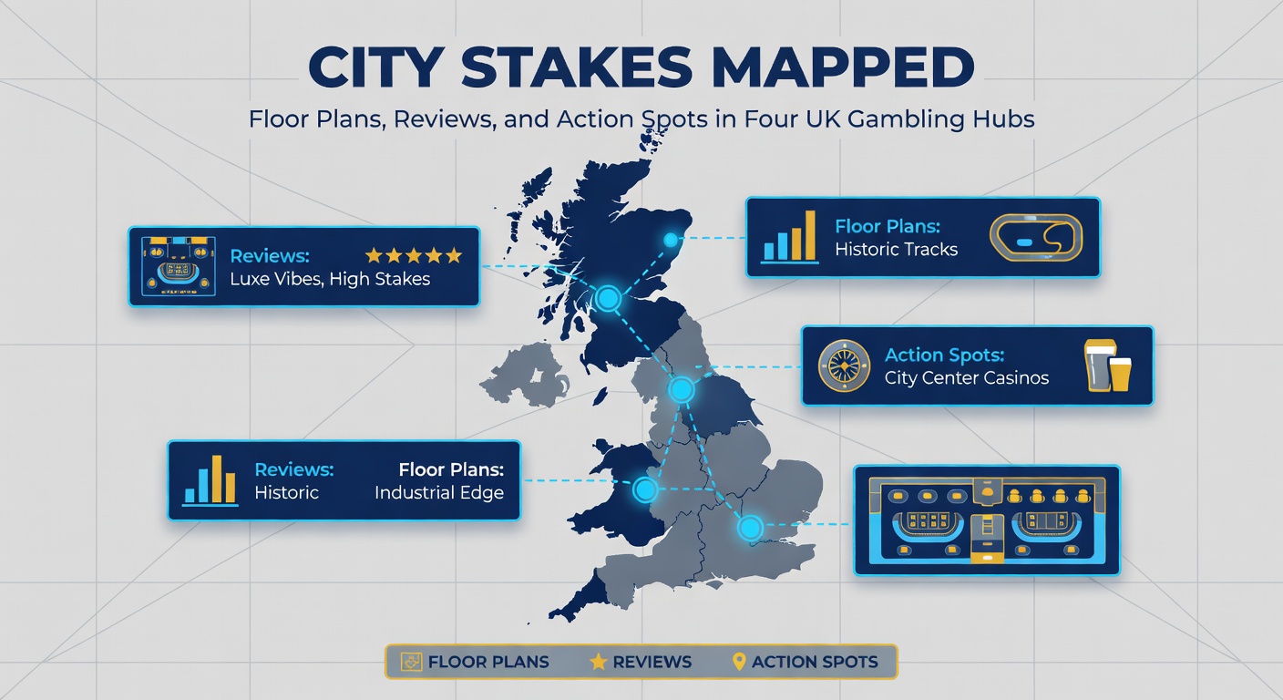 Aerial view of bustling casino floors in Liverpool's gaming district, highlighting layout and crowd hotspots