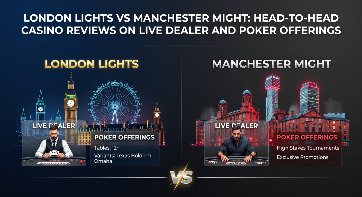 Bustling London casino floor illuminated by neon lights, featuring live dealer blackjack tables surrounded by eager players