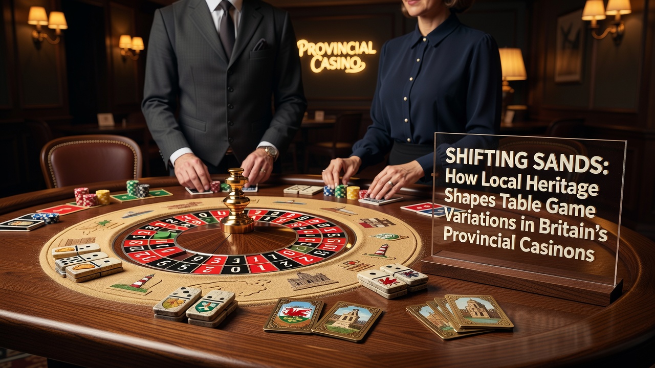 Coastal provincial casino with maritime heritage elements visible in table game designs