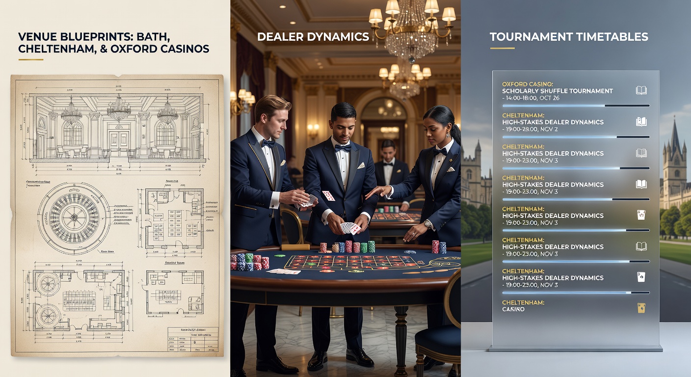 Aerial view of Bath's historic casino exterior blending Georgian architecture with modern gaming lights at dusk