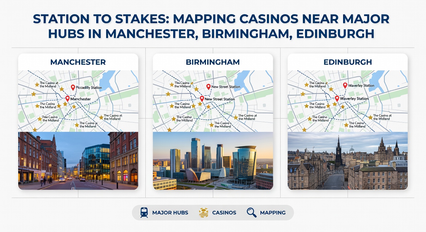 Detailed street map of Birmingham New Street Station vicinity, marking walking routes to Genting Casino Birmingham with time estimates and public transport icons